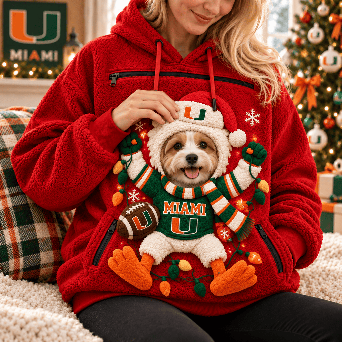 MHC PREMIUM Christmas Pet Pouch Hoodie NPL