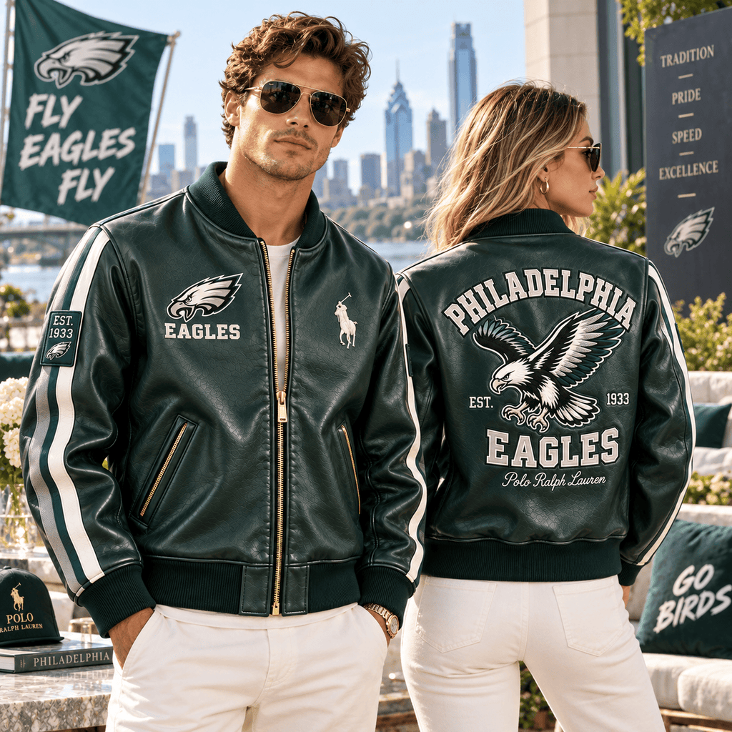 PLDE PREMIUM LEATHER BOMBER JACKET NTNA