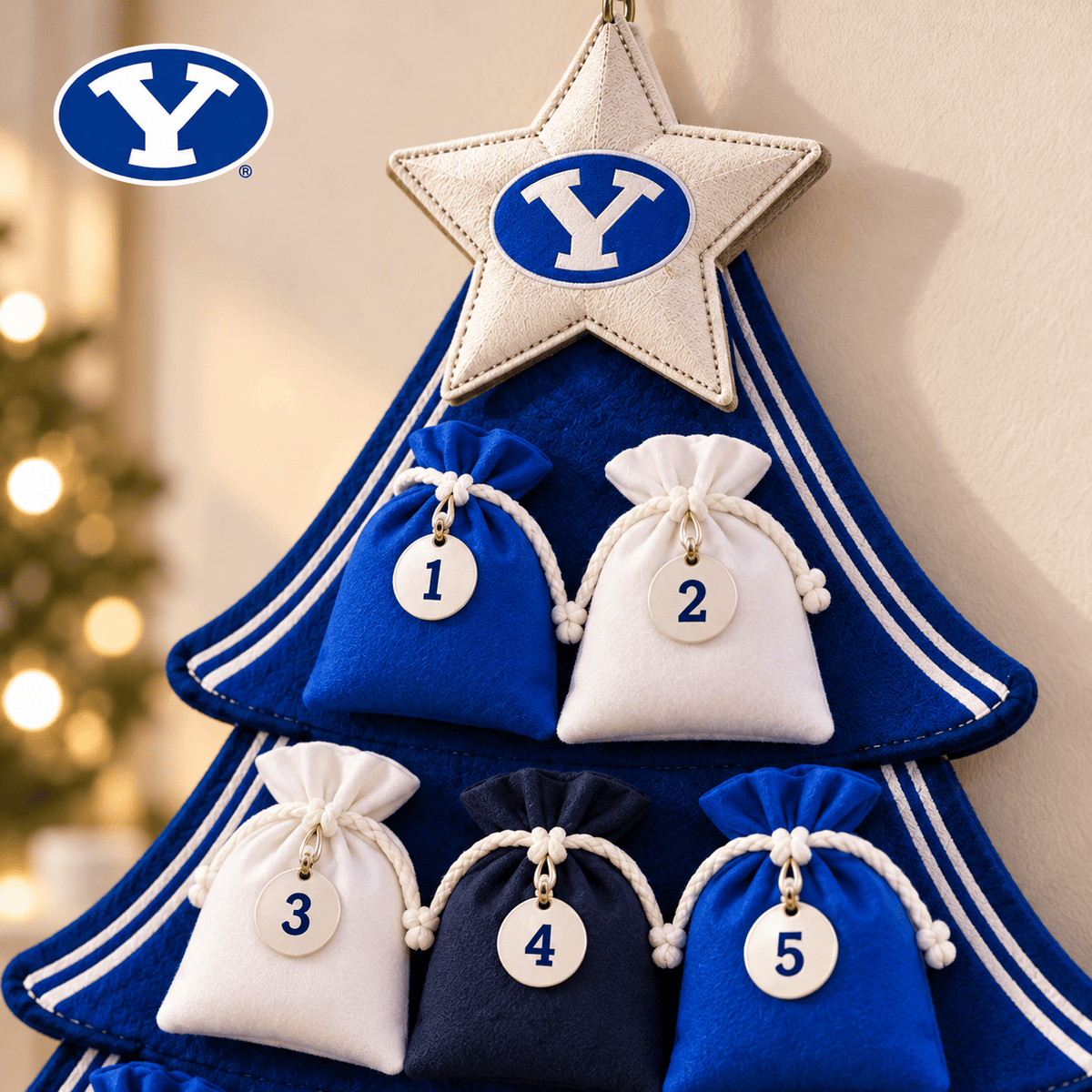 Premium BYU Christmas Tree Countdown Calendar TNSM