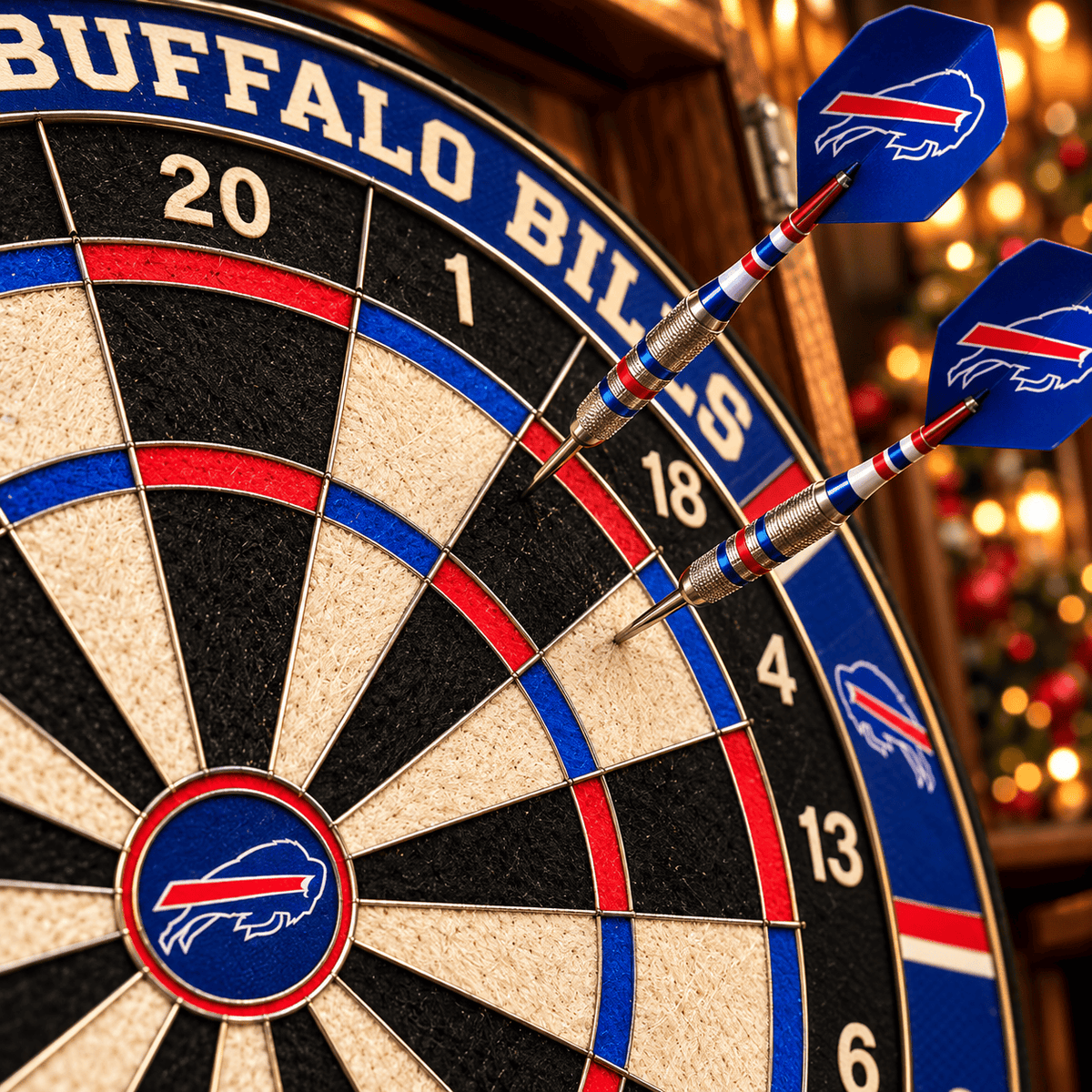 BFBL Premium Dartboard Cabinet Set – Wall-Mounted Dart Game PNPA