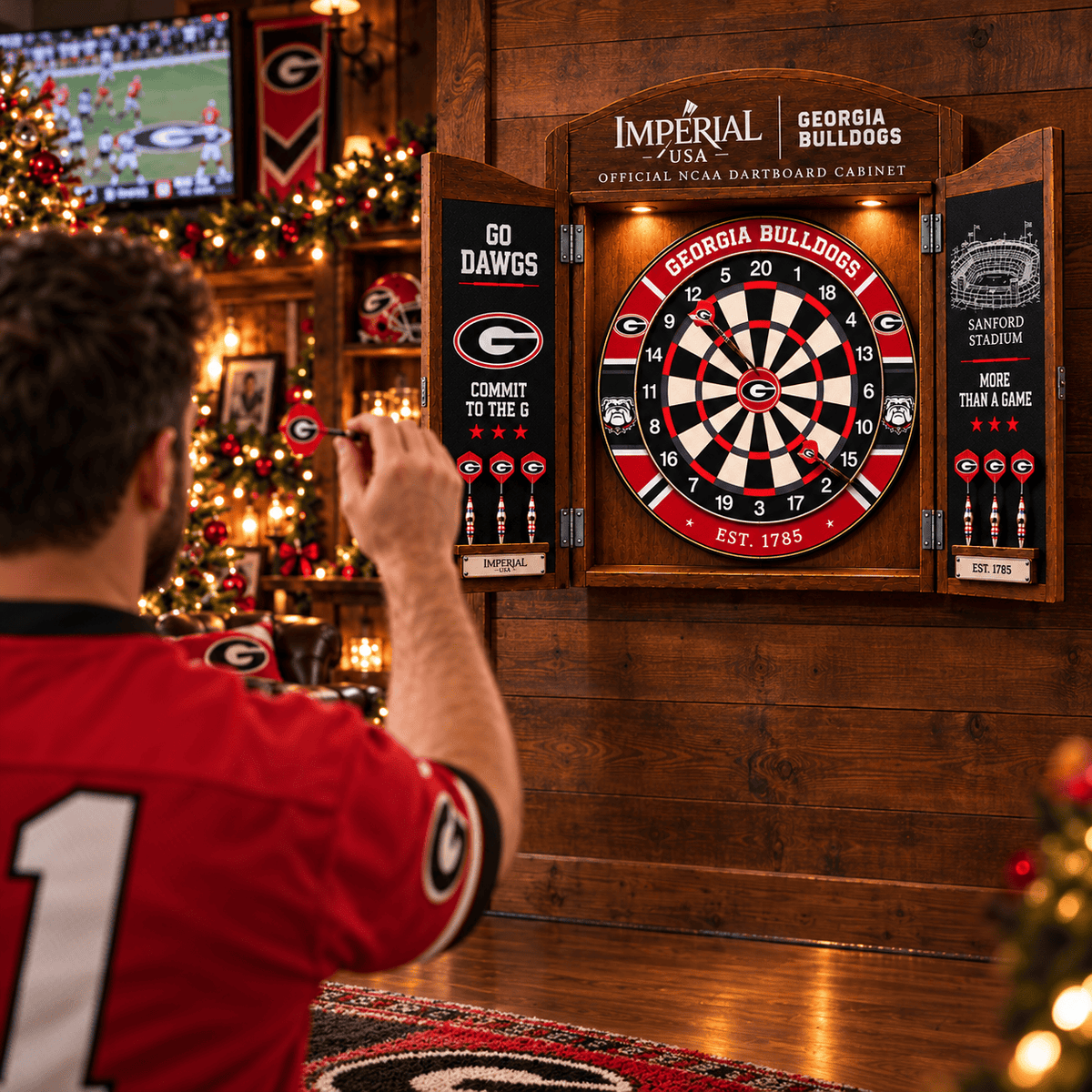 GGBD Premium Dartboard Cabinet Set – Wall-Mounted Dart Game PNPA